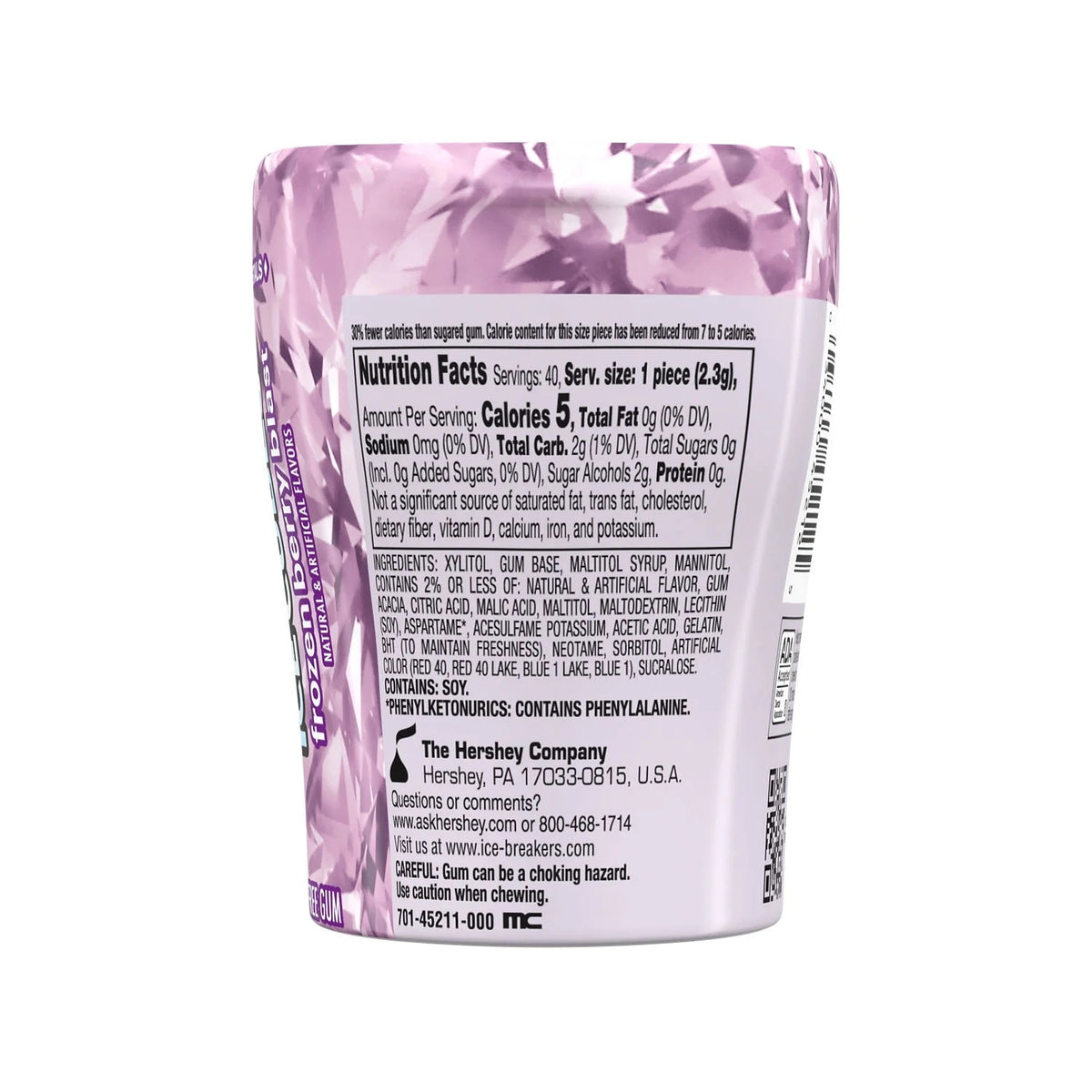 Ice Breakers Cubes Gum Frozen Berry Blast 40pcs. - Additional View