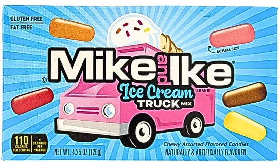 Bonbons Mike And Ike saveur camion de glaces, 120g.