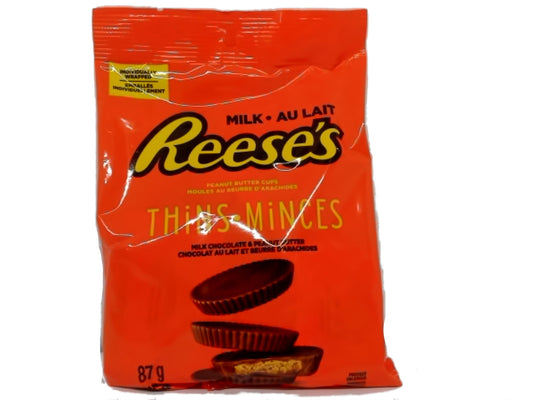 Peanut Butter Cups Thins 87g. Reese's