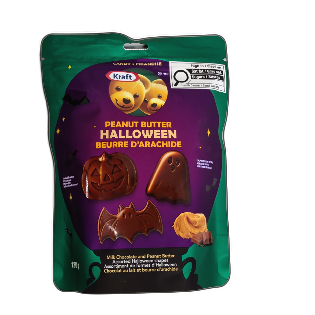 Kraft Peanut Butter Halloween Chocolates Assorted Shapes 120g.