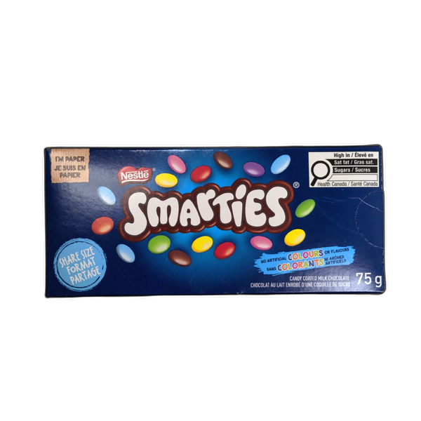 Smarties Candy Coated Milk Chocolate 75g.