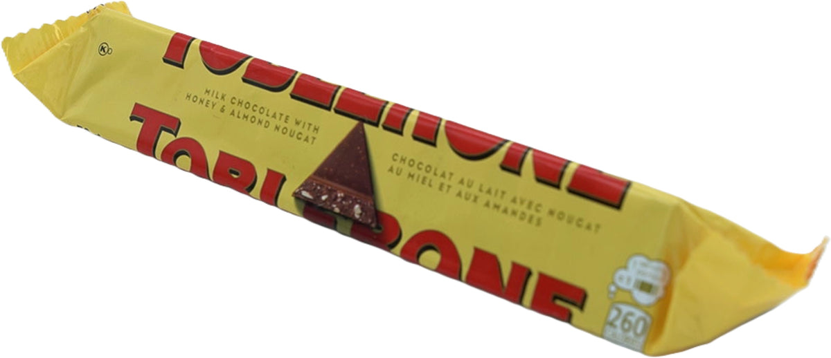 Toblerone Milk Chocolate Bar w/Honey & Nougat 50g.