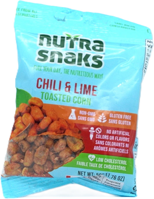 Toasted Corn Chili & Lime 50g. Nutra Snaks