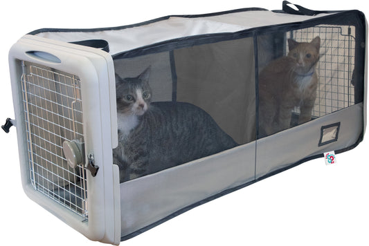 Car Seat Pet Crate w/Divider Collapsible For Pets Up To 25lbs.