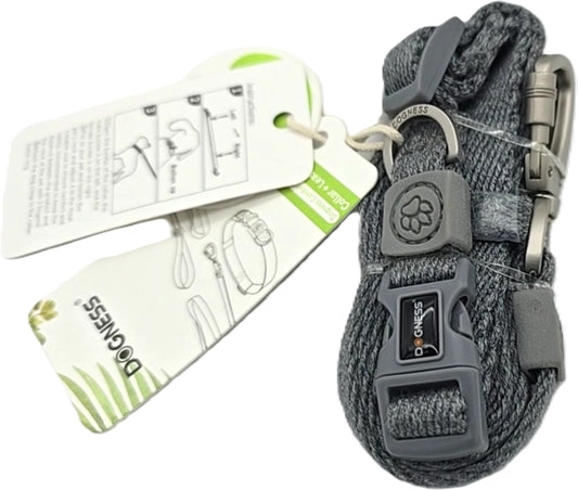 Dog Collar & Traction Grey Size Small Dogness