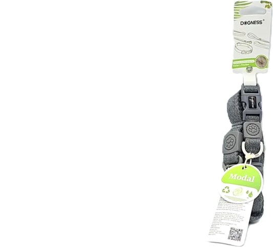 Dog Collar & Traction Grey Size Medium Dogness