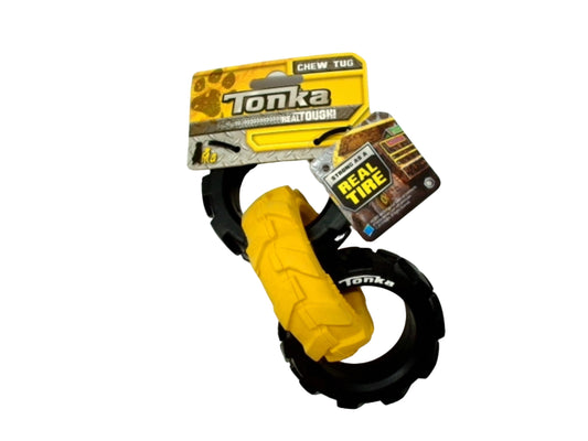 Dog Toy 7.5" 3 Ring Chew Tug Tonka