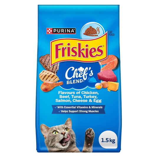Friskies Cat Food Chef's Blend 1.5kg. Purina