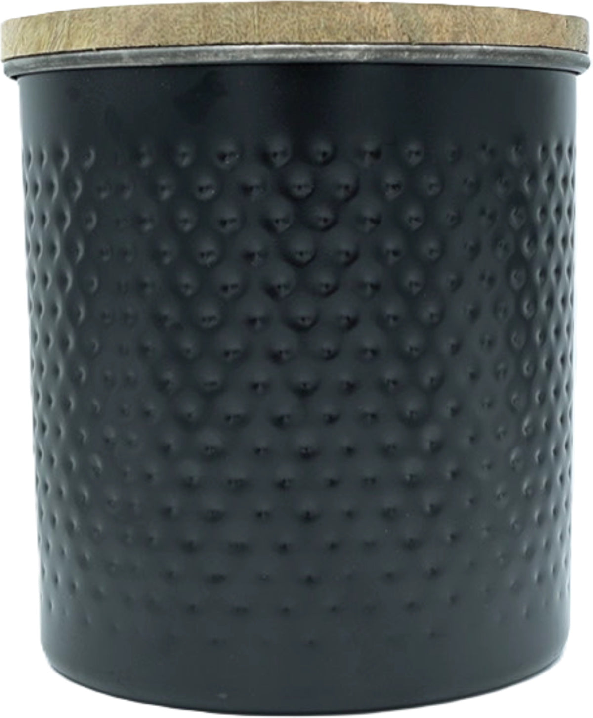 Large Treat Container Black w/Wood Lid Nourish Bowls