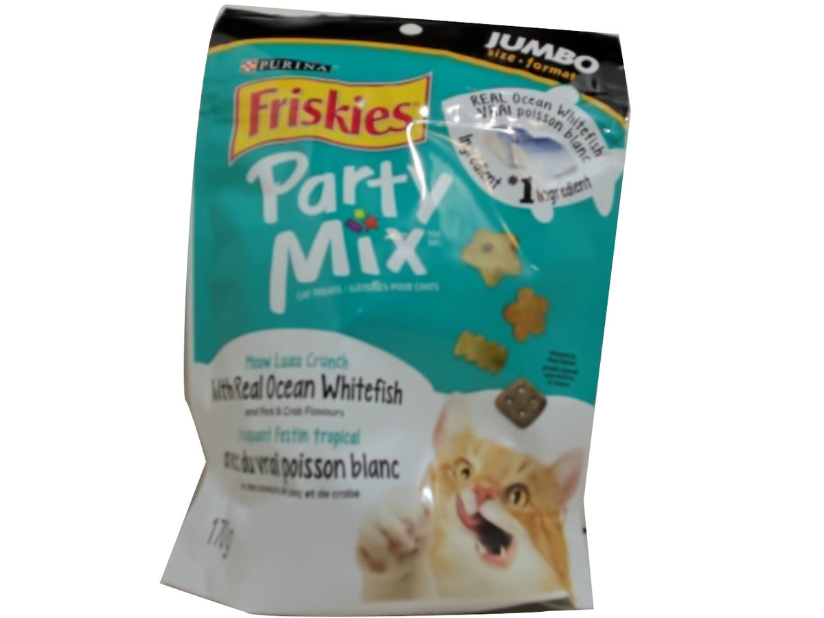 Friskies Party Mix Meow Luau Crunch Cat Treats 170g.
