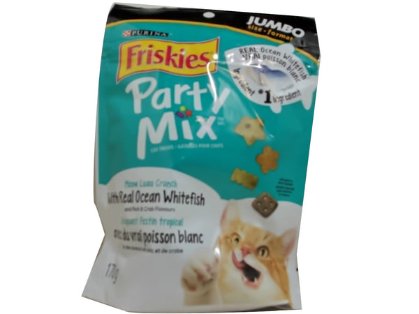 Friskies Party Mix Meow Luau Crunch Cat Treats 170g.