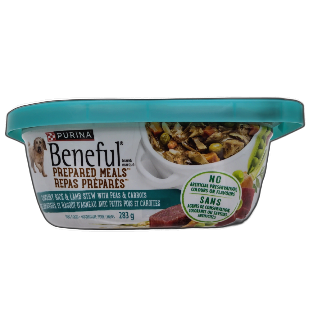 Beneful Prepared Meals For Dogs Savoury Rice & Lamb Stew 283g.