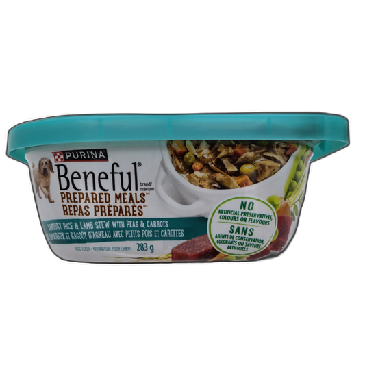 Beneful Prepared Meals For Dogs Savoury Rice & Lamb Stew 283g.