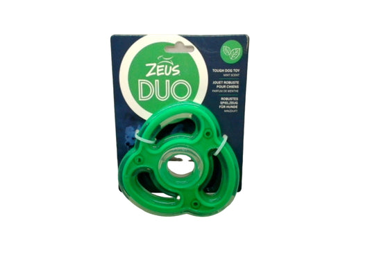 Tough Dog Toy Zeus Duo Ninja Star Mint Scent