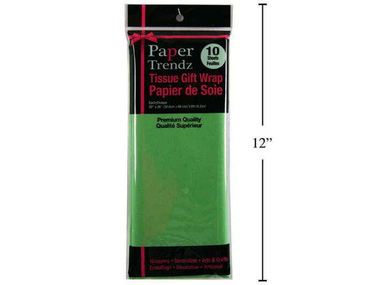 Tissue Paper Wrapping Light Green 10pc 20x26"