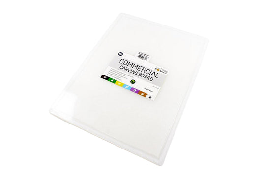 Commercial Carving Board w/Groove 18" x 24" x 0.75" HDPE Poly Thirteen Chefs