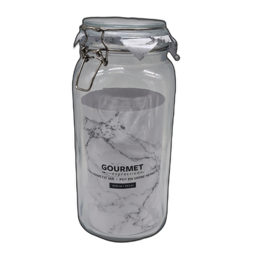 Glass Hermetic Jar 2000ml Gourmet Expressions