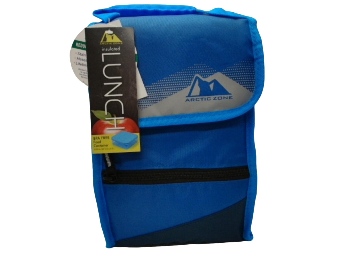 Sac repas isotherme bleu avec boîte à sandwich de 650 ml Arctic Zone