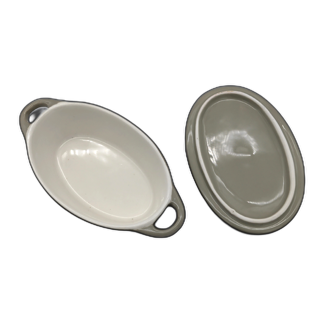 Oval Ceramic Oven Dish 190.3mL Ass't Colours - Additional View