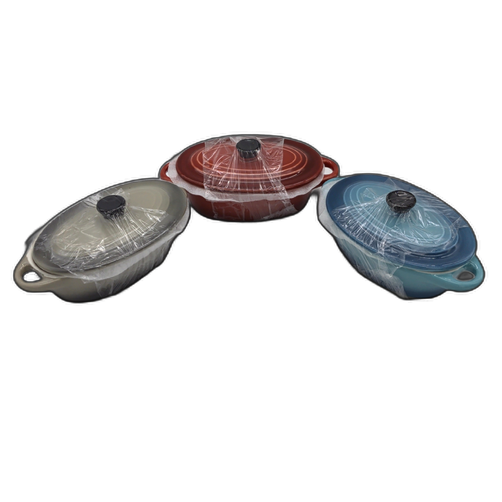 Plat de cuisson ovale en céramique 190,3 ml coloris assortis