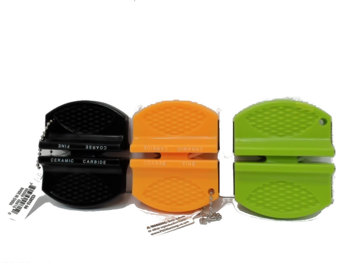 Aiguiseur de Poche Double Face Céramique et Carbure Coloris Assortis