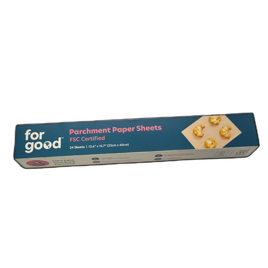Parchment Paper Sheets 12.6" X 15.7" 24 Sheets For Good