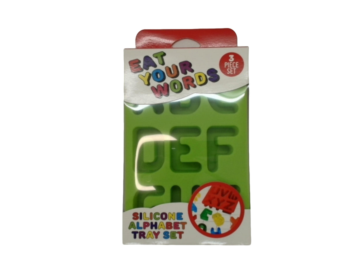 Ensemble de 3 moules en silicone pour alphabet
