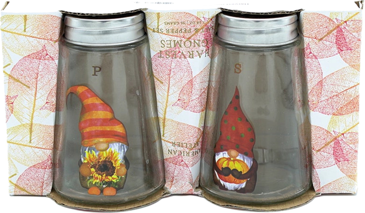 Salt & Pepper Shaker 2pc. Set Harvest Gnomes