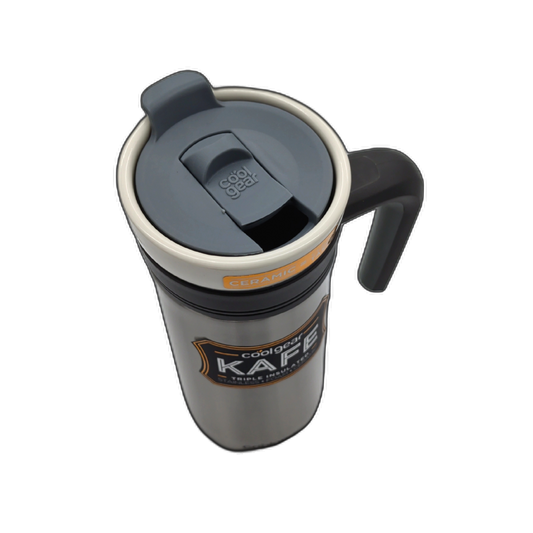 12oz. Tumbler w/Handle Triple Insulated Stainless Steel Coolgear Kafe - Additional View