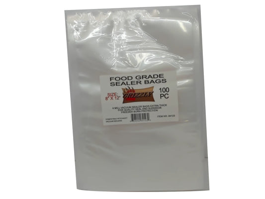 Vacuum Sealer Bags 8"x12" 100pk. Grizzly