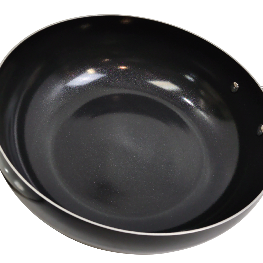 12" Wok w/Lid Black Diamotech - Additional View