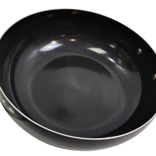 12" Wok w/Lid Black Diamotech - Additional View