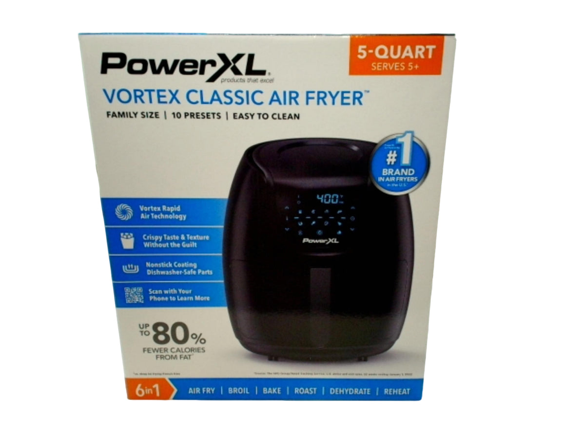 Power XL Vortex Classic Air Fryer 5 Qt. Family Size 6 In 1