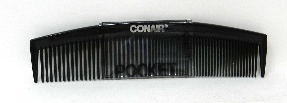 Single Pocket Comb Black Plastic Conair - Additional View