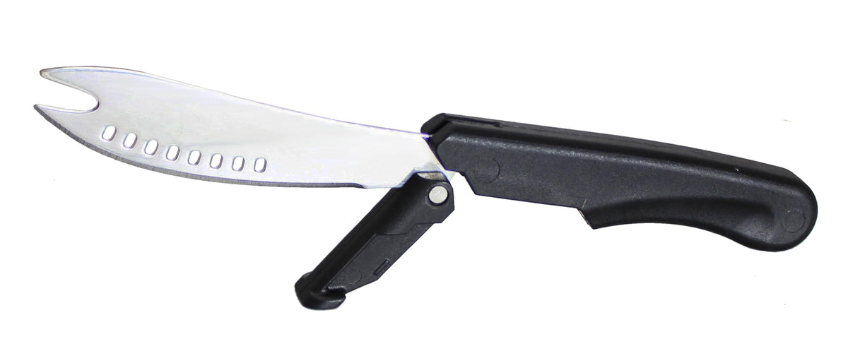 Stand Up Spreader Knife Black Plastic Handle Froma - Additional View