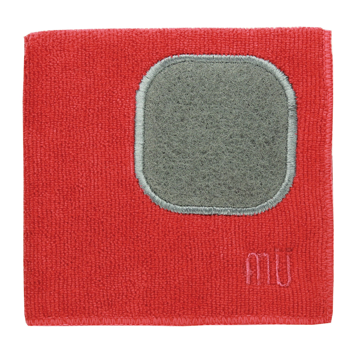 Microfiber Cloth w/Built-in Super Scrubber Red Mukitchen - Additional View