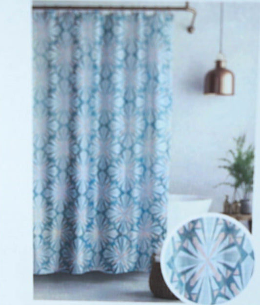 Shower Curtain Arabeque 70x72 Inch Polyester Printed Fabric