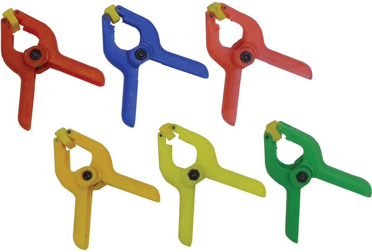 Spring clamp set 6 pc mini break up .40cents