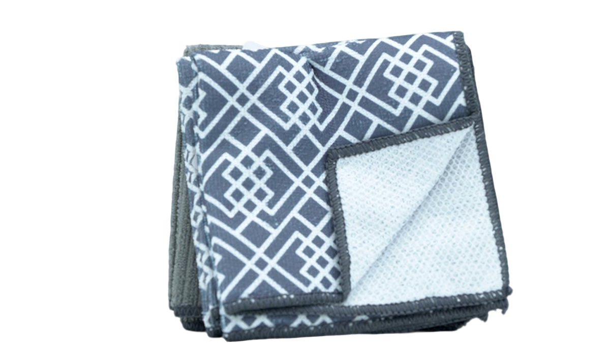 Dish Cloth Scrubbers 12" x 12" 4pk. Grey Mainstays