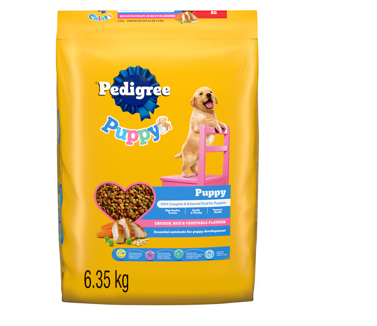 Puppy Food Rice & Vegetable Flavour 6.35kg. Pedigree