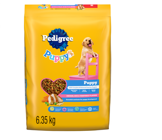 Puppy Food Rice & Vegetable Flavour 6.35kg. Pedigree
