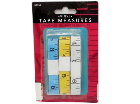 Vinyl Tape Measures 60" 3pk.