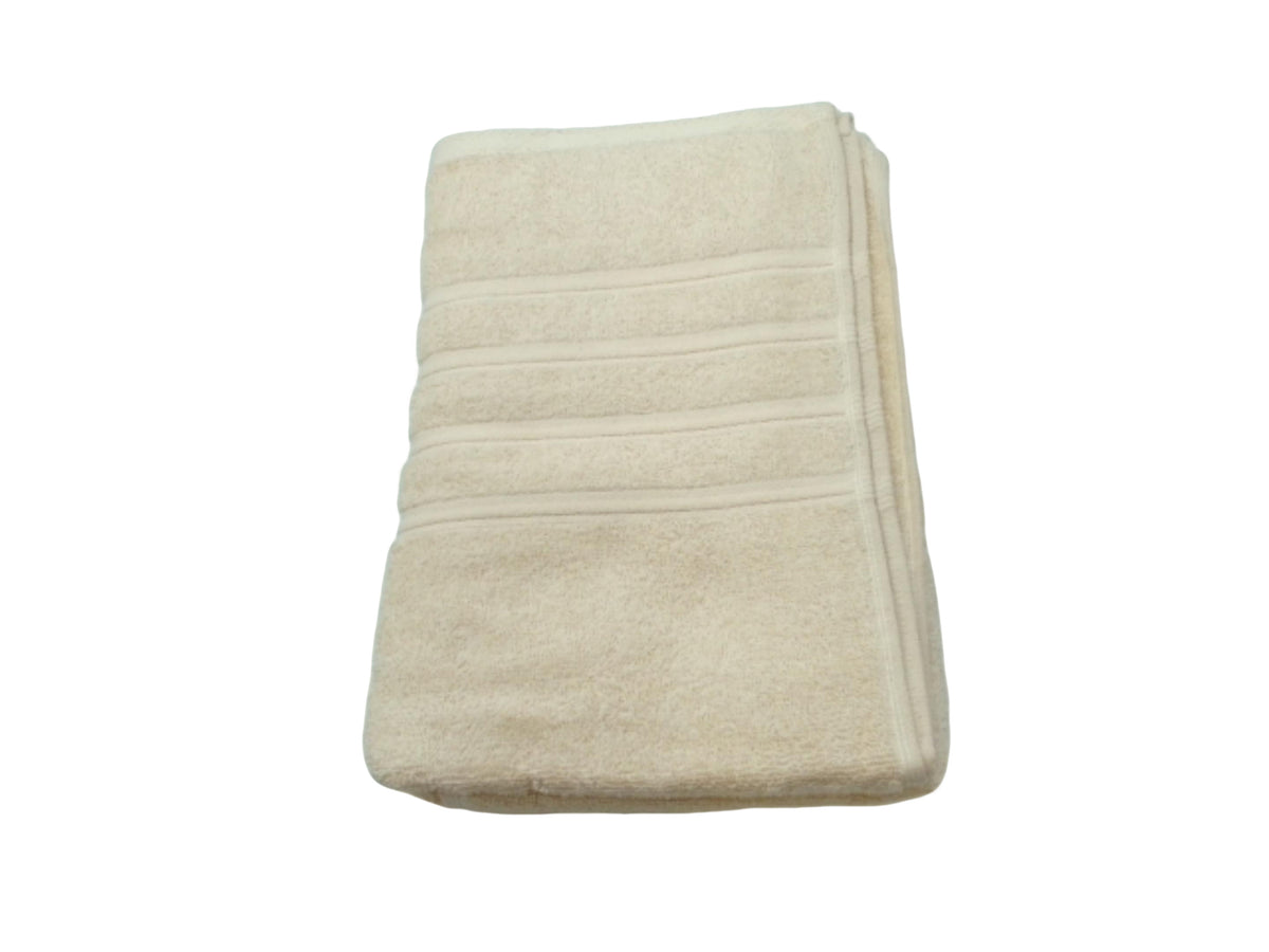 Serviette de bain 68,5 cm x 132 cm Crème Haenkrs