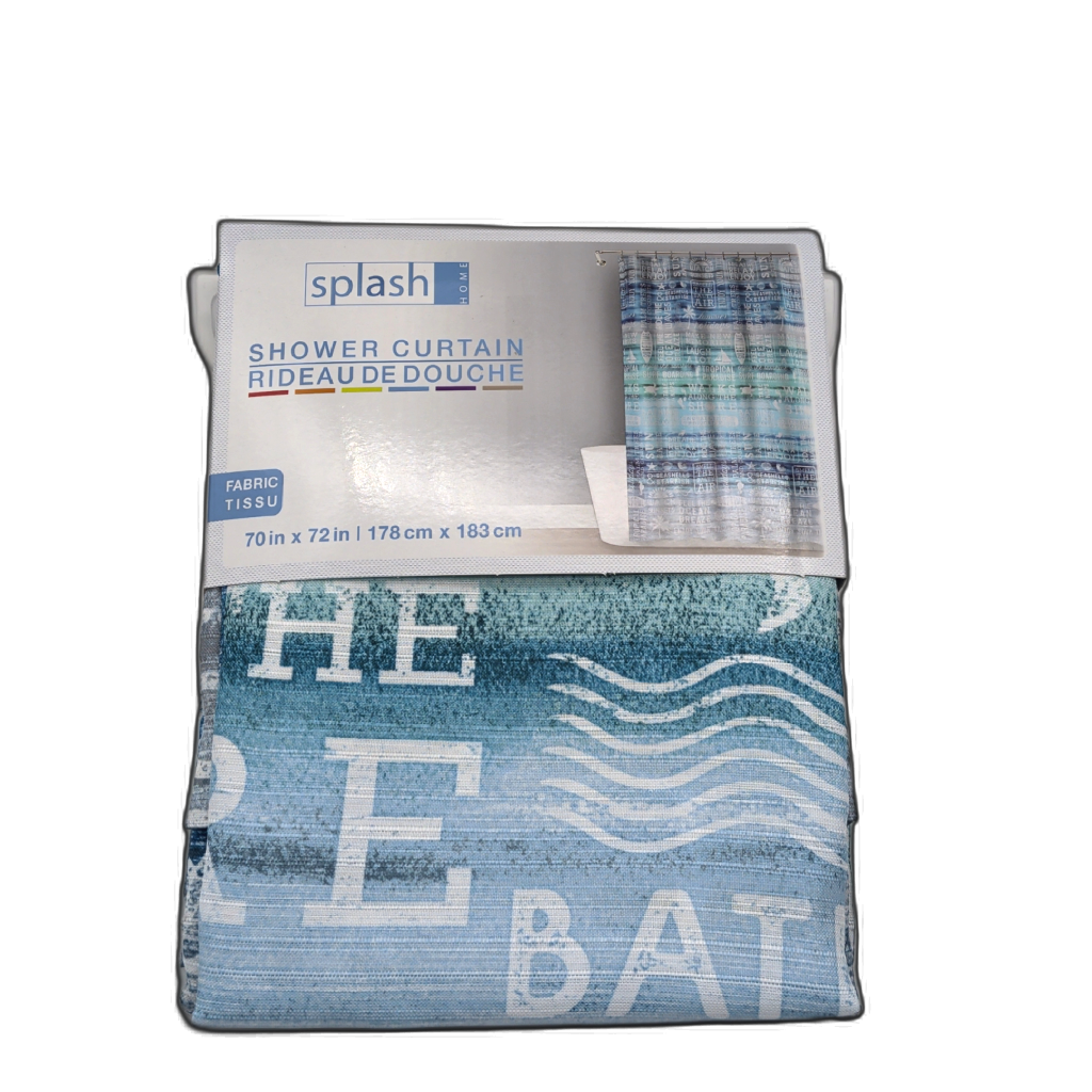 Fabric Shower Curtain 70" X 72" Ocean Splash Home