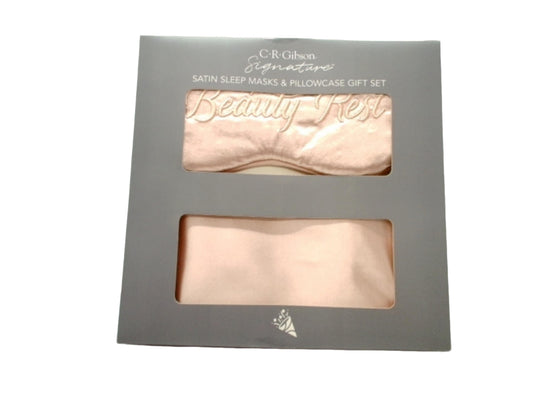 Satin Sleep Mask & Pillowcase Gift Set