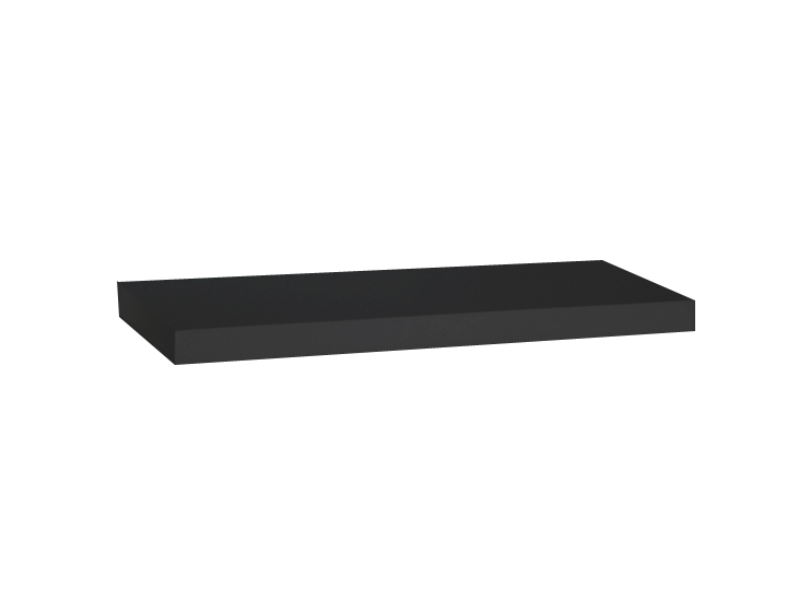 floating wall shelf 60 cm/23.6" - black