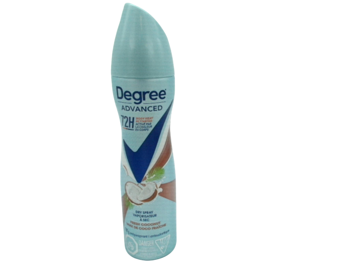 Antiperspirant Dry Spray For Women Fresh Coconut 107g. Degree