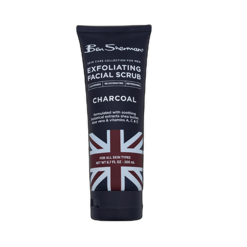 Exfoliating Facial Scrub 200mL Charcoal For All Skin Types Ben Sherman
