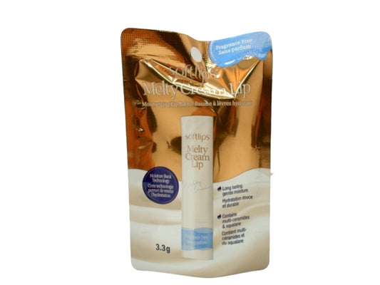 Lip Balm Melty Cream Lip Fragrance Free 3.3g. Softlips