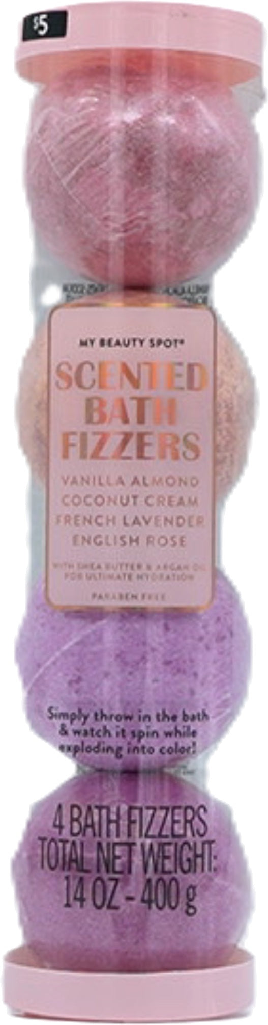 Scented Bath Fizzers 4pk. 400g. My Beauty Spot